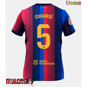 Barcelona Pau Cubarsi #5 Prima Maglia 2026-27 Manica Corta